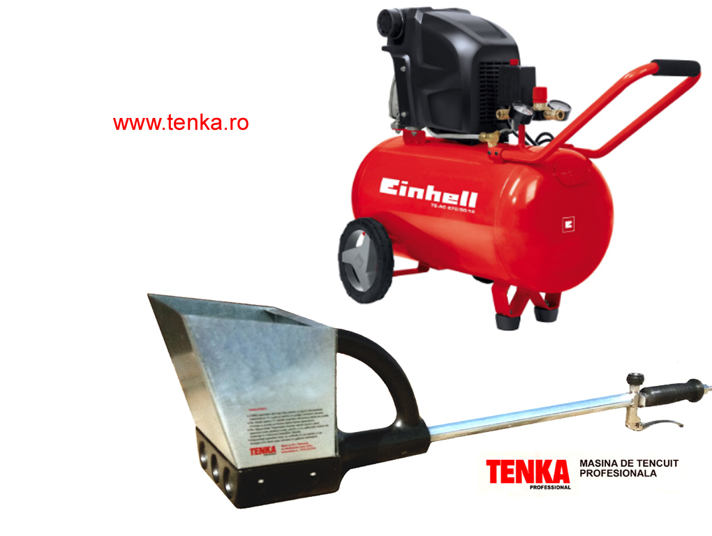Máquina de rebocar pneumática com 3 bicos bloqueáveis TK-31N - Máquinas de reboco - image 3